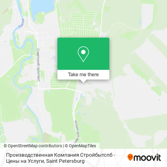 Производственная Компания Стройбытспб - Цены на Услуги map