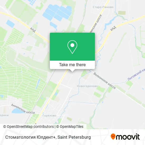 Стоматология Юлдент+ map