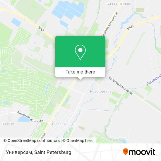 Универсам map