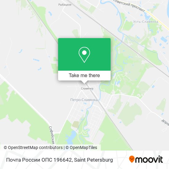 Почта России ОПС 196642 map