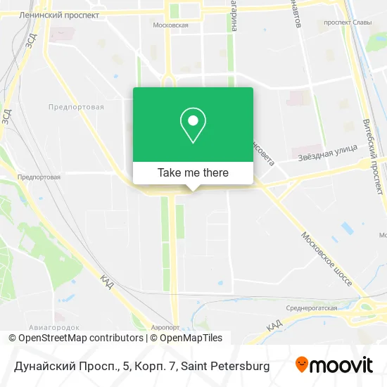 Дунайский Просп., 5, Корп. 7 map
