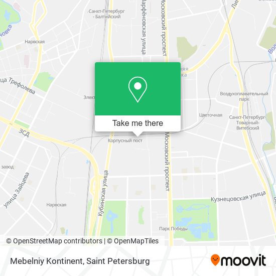 Mebelniy Kontinent map