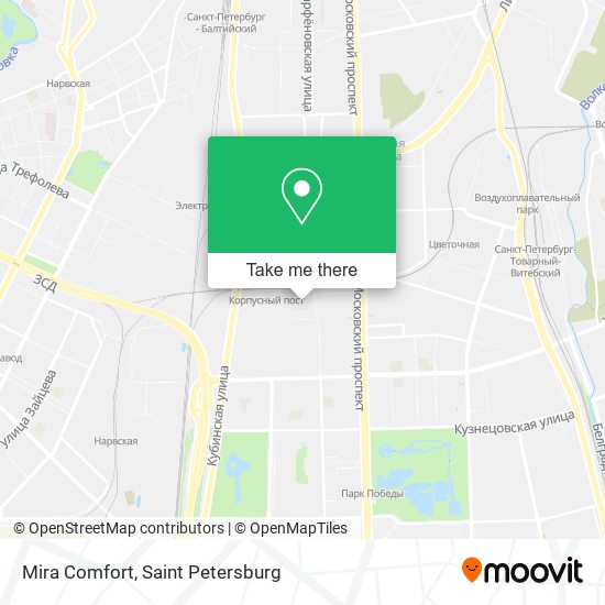Mira Comfort map