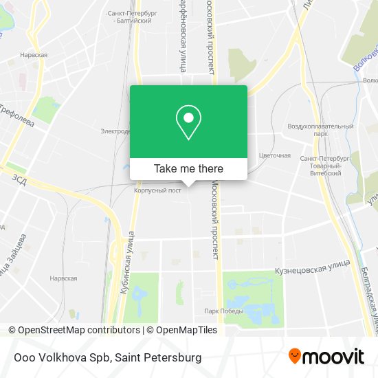 Ooo Volkhova Spb map