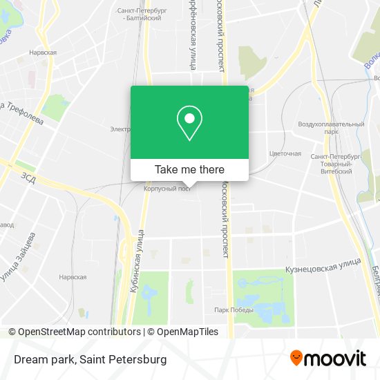 Dream park map