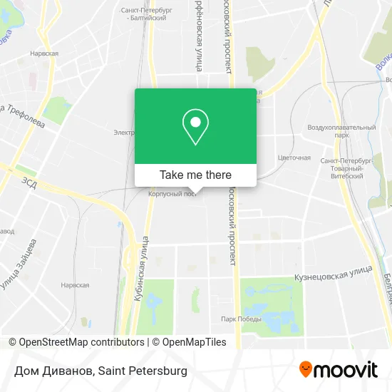 Дом Диванов map