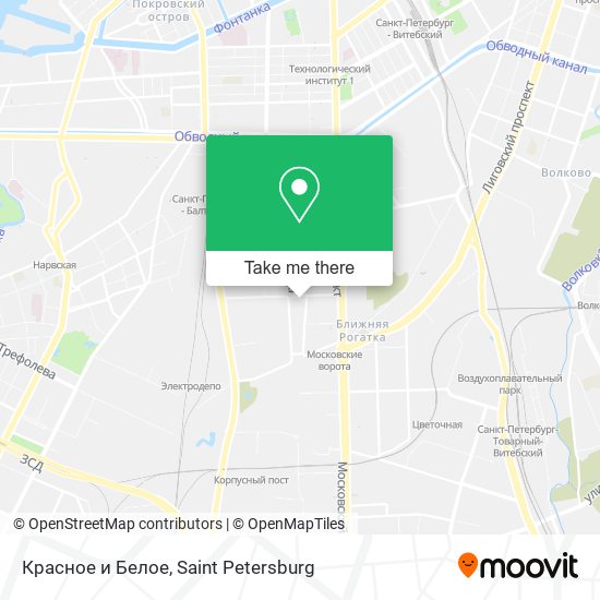 Красное и Белое map