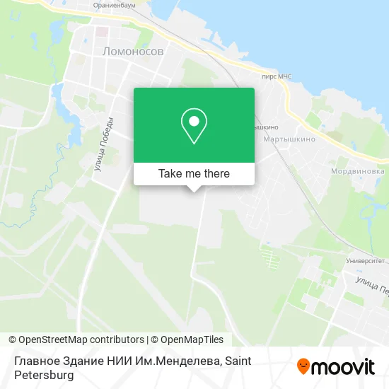 Главное Здание НИИ Им.Менделева map