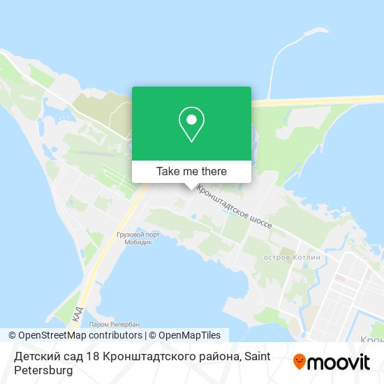 Детский сад 18 Кронштадтского района map