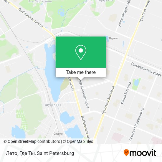 Лето, Где Ты map