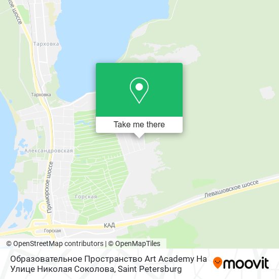 Образовательное Пространство Art Academy На Улице Николая Соколова map