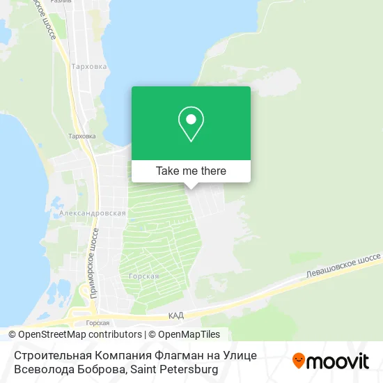 Строительная Компания Флагман на Улице Всеволода Боброва map