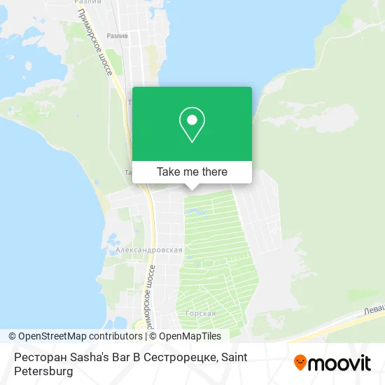 Ресторан Sasha's Bar В Сестрорецке map