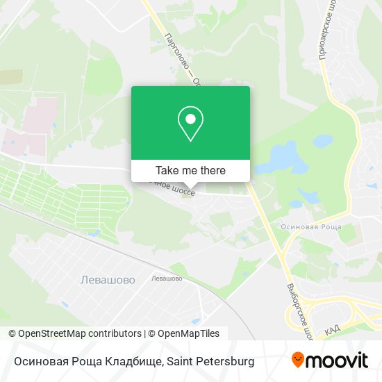 Осиновая Роща Кладбище map
