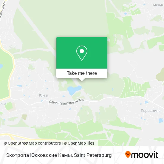 Экотропа Юкковские Камы map