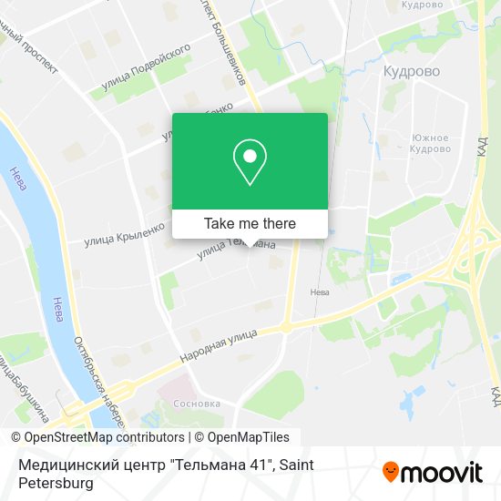 Медицинский центр "Тельмана 41" map