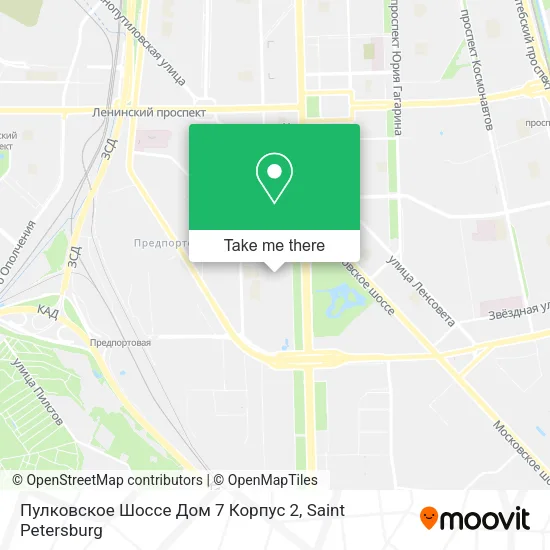 Пулковское Шоссе Дом 7 Корпус 2 map