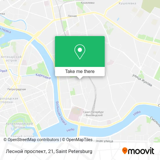 Лесной проспект, 21 map