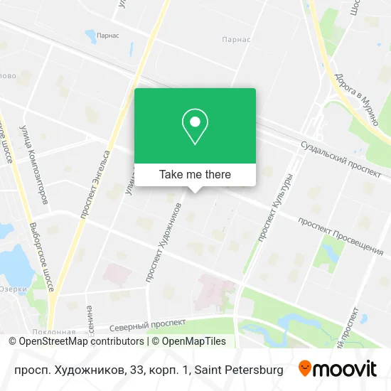 просп. Художников, 33, корп. 1 map
