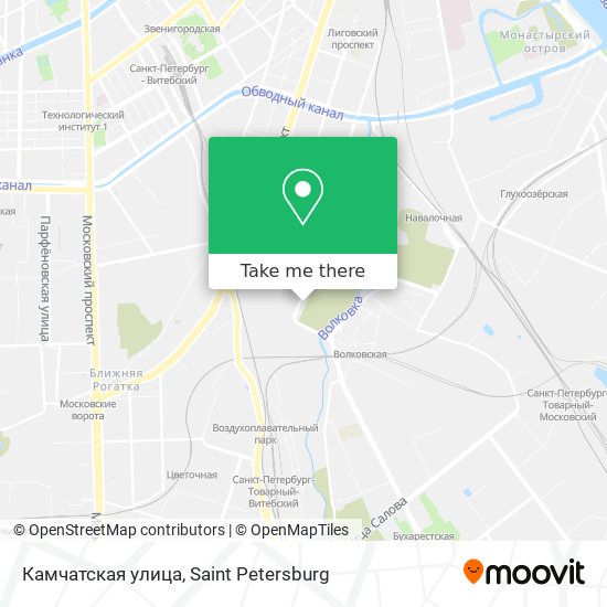 Камчатская улица map