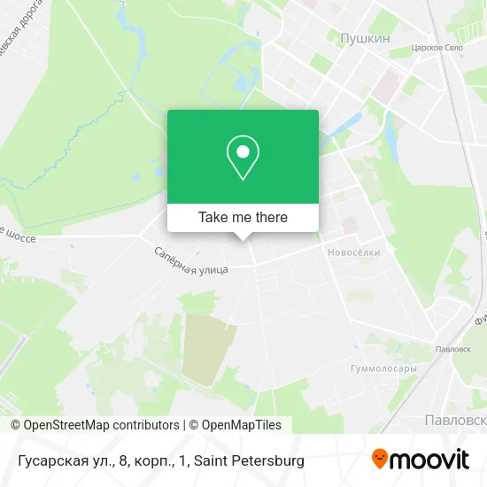 Гусарская ул., 8, корп., 1 map