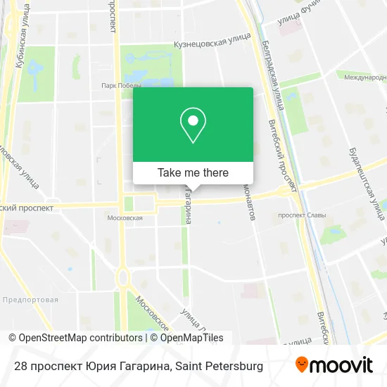 28 проспект Юрия Гагарина map