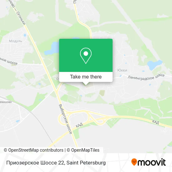 Приозерское Шоссе 22 map