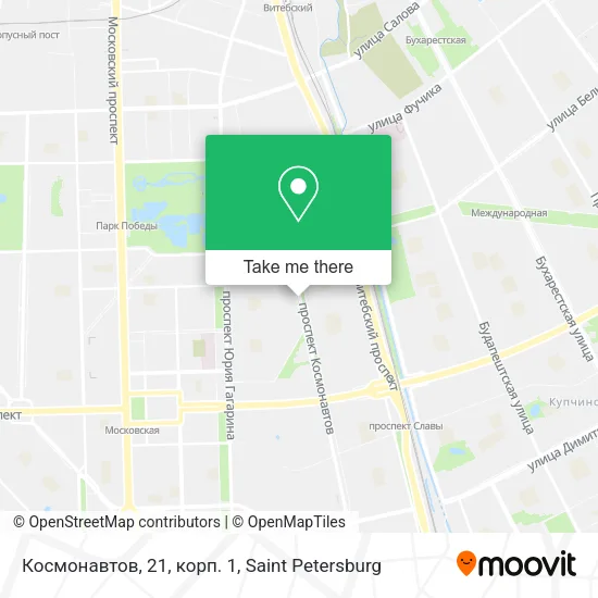 Космонавтов, 21, корп. 1 map