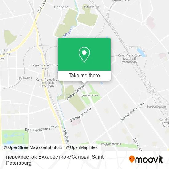 перекресток Бухаресткой/Салова map