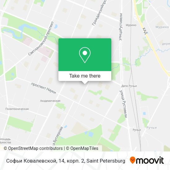 Софьи Ковалевской, 14, корп. 2 map