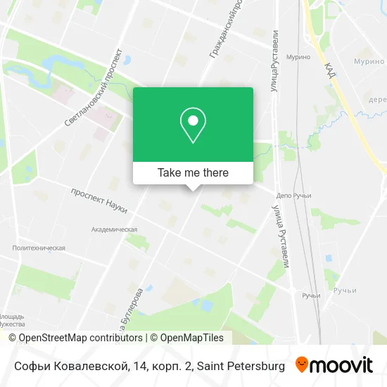 Софьи Ковалевской, 14, корп. 2 map