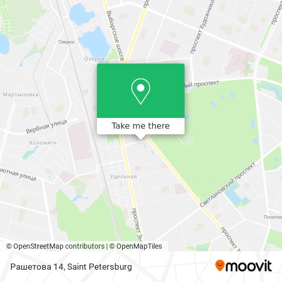 Рашетова 14 map