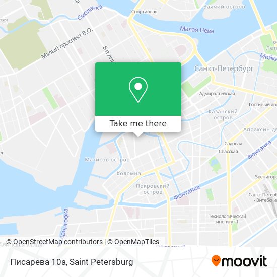 Писарева 10а map
