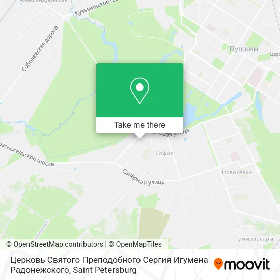 Церковь Святого Преподобного Сергия Игумена Радонежского map