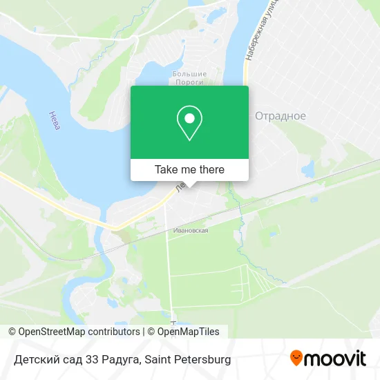 Детский сад 33 Радуга map