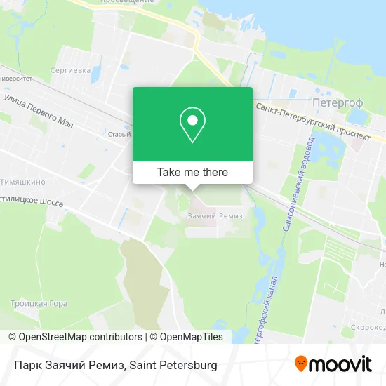 Парк Заячий Ремиз map