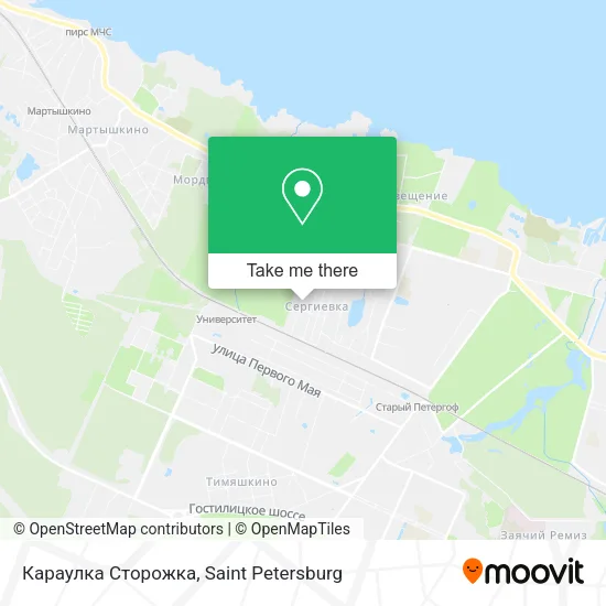 Караулка Сторожка map