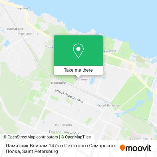 Памятник Воинам 147-го Пехотного Самарского Полка map