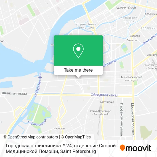 Городская поликлиника # 24, отделение Скорой Медицинской Помощи map