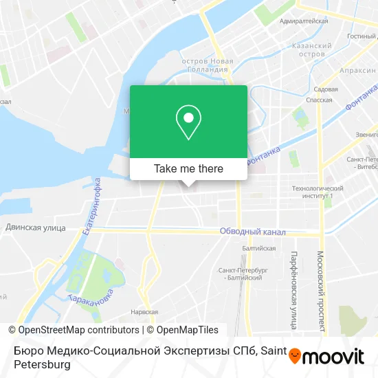 Бюро Медико-Социальной Экспертизы СПб map