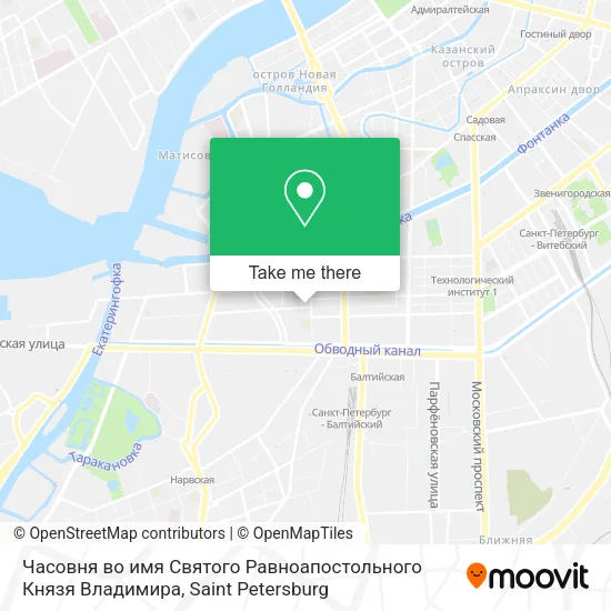 Часовня во имя Святого Равноапостольного Князя Владимира map