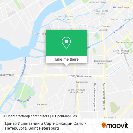 Центр Испытаний и Сертификации Санкт-Петербурга map