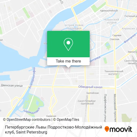 Петербургские Львы Подростково-Молодёжный клуб map