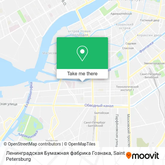 Ленинградская Бумажная фабрика Гознака map