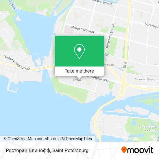 Ресторан Блинофф map