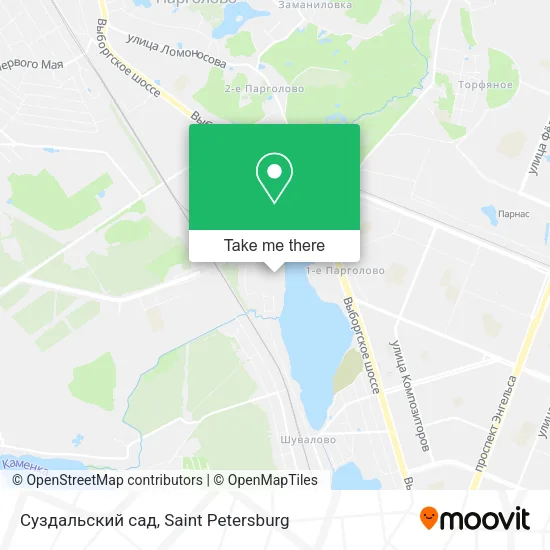 Суздальский сад map