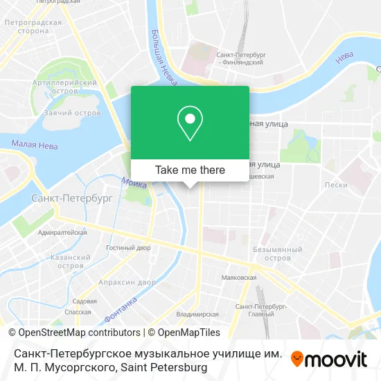 Санкт-Петербургское музыкальное училище им. М. П. Мусоргского map