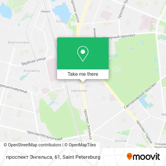 проспект Энгельса, 61 map