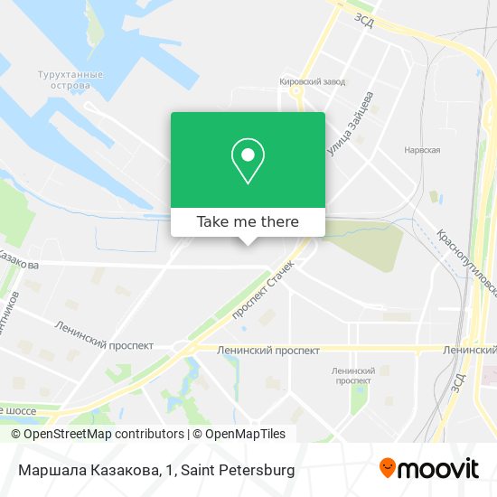Маршала Казакова, 1 map