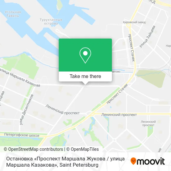 Остановка «Проспект Маршала Жукова / улица Маршала Казакова» map